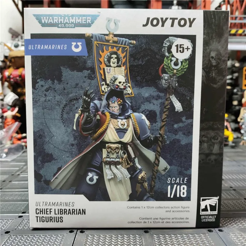 JOYTOY หัวหน้าบรรณารักษ์ Tigurius 1/18 Action Figure Warhammer 40K Ultramarines อะนิเมะตุ๊กตา Joint Movable ทหารเก็บของเล่นของขวัญ
