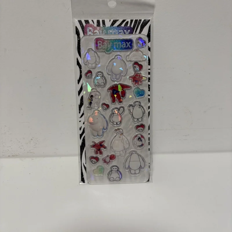 

Водонепроницаемая акриловая наклейка Disney James P. Sullivan Baymax, акриловая наклейка с лазерной гравировкой, студенческий пенал, украшение для конверта, подарок на день Святого Валентина