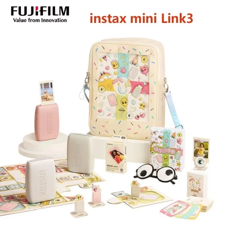 Original Fujifilm Instax Mini Link 3 Link 2 Printer Instax Photo Camera Printers For Smart PhoneApp Film Machine New Fuji Camera