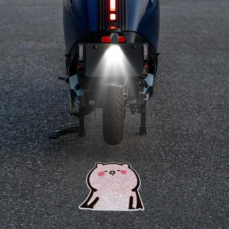 Projector Lights For Cycling Cartoon USB Rechargeable Projector Light Multipurpose Scooter Light With Multiple Modes Dynamic