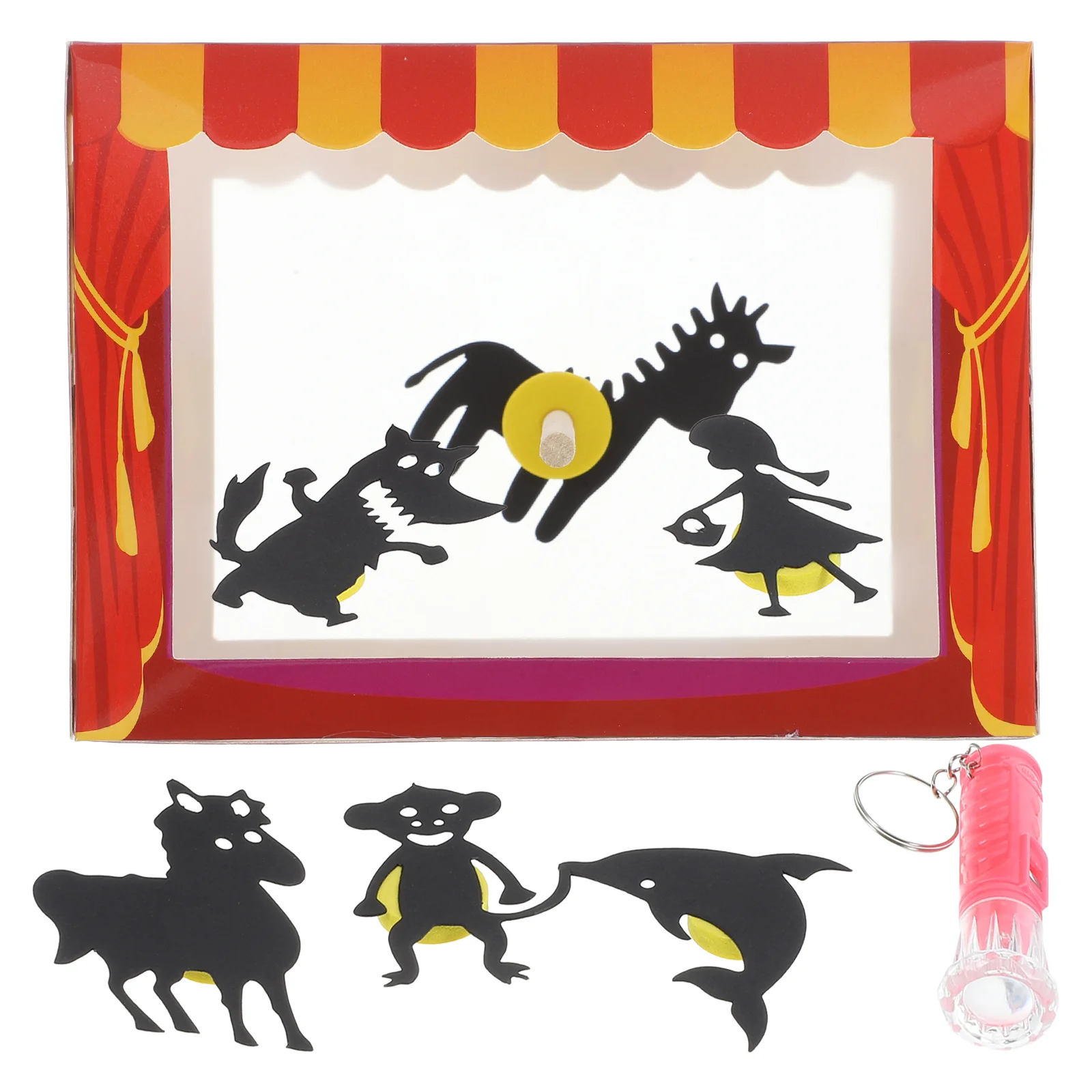 Spettacolo di marionette fai-da-te Teatro per bambini Silhouette Marionette Ombra per bambini Manuale