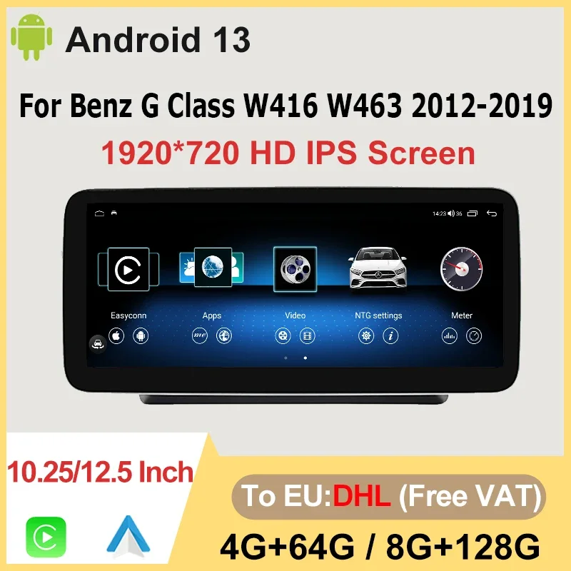 

Factory Price Android13 8G+128G For Mercedes Benz G-Class W461 W463 G350 Car DVD Radio Multimedia Player GPS Navigation Screen