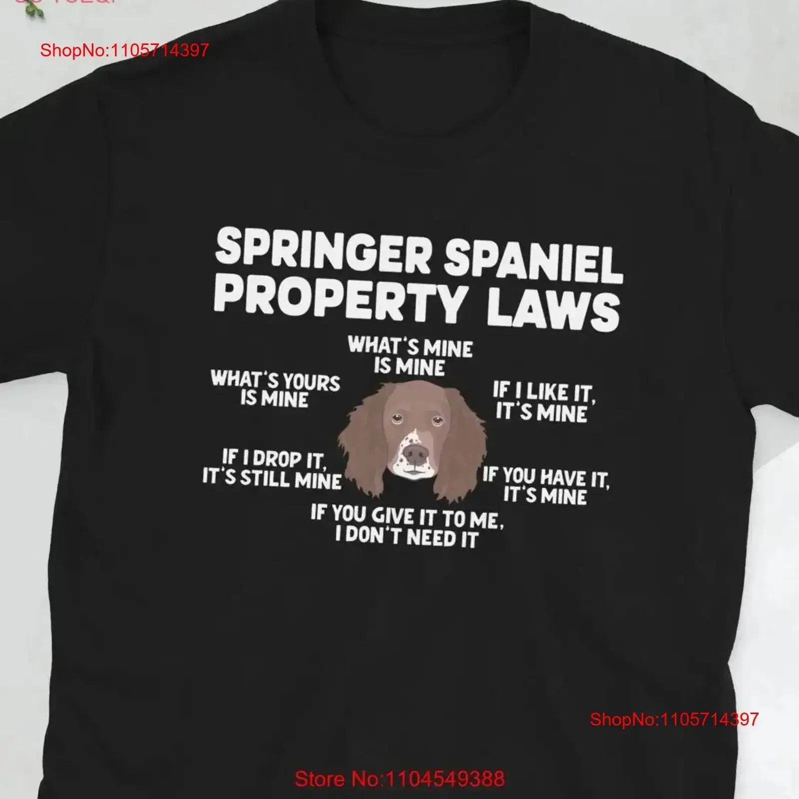 Springer Spaniel Owner Lover T Shirt vintage Washed Breathable Top For Everyday Wear Stylish Versatile graphic fashion Soft