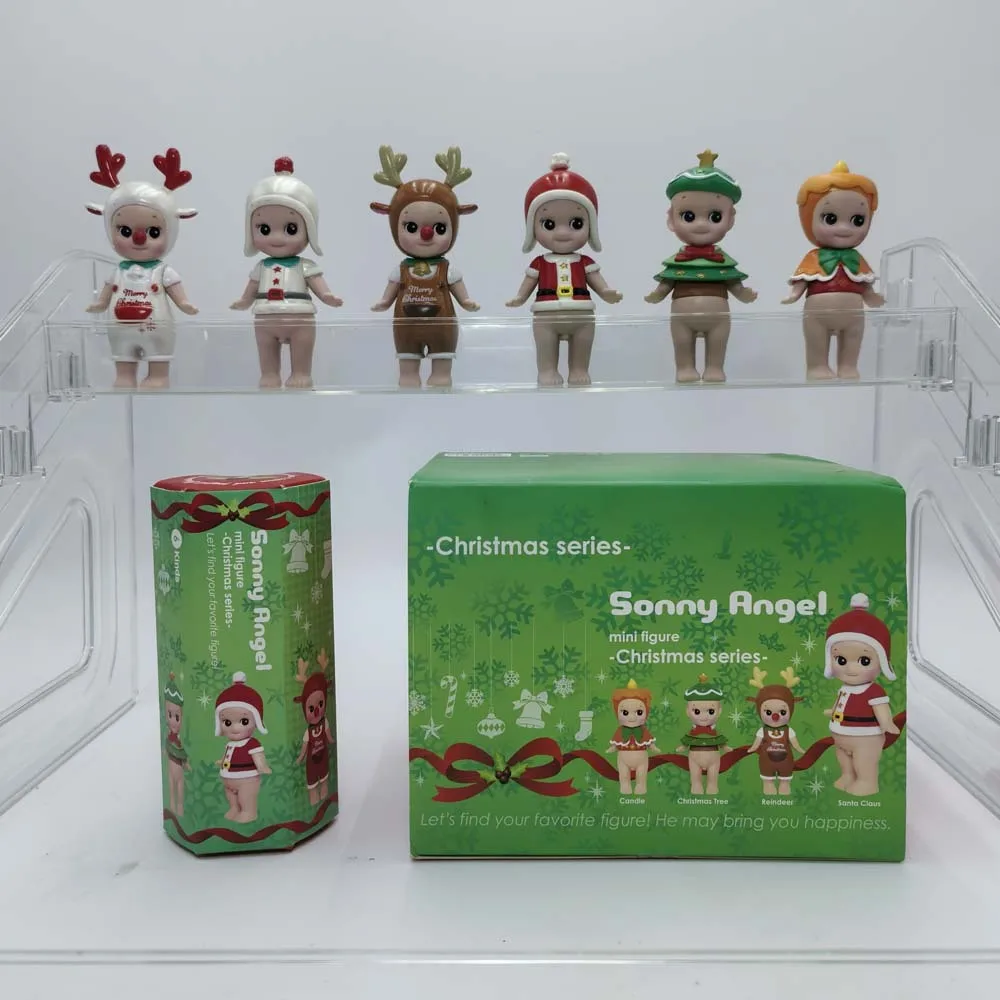 

Sonny Angel Рождественская серия слепая коробка мини-фигурка аниме фигурки украшения милые куклы фанаты аниме игрушки подарок на Рождество и день рождения