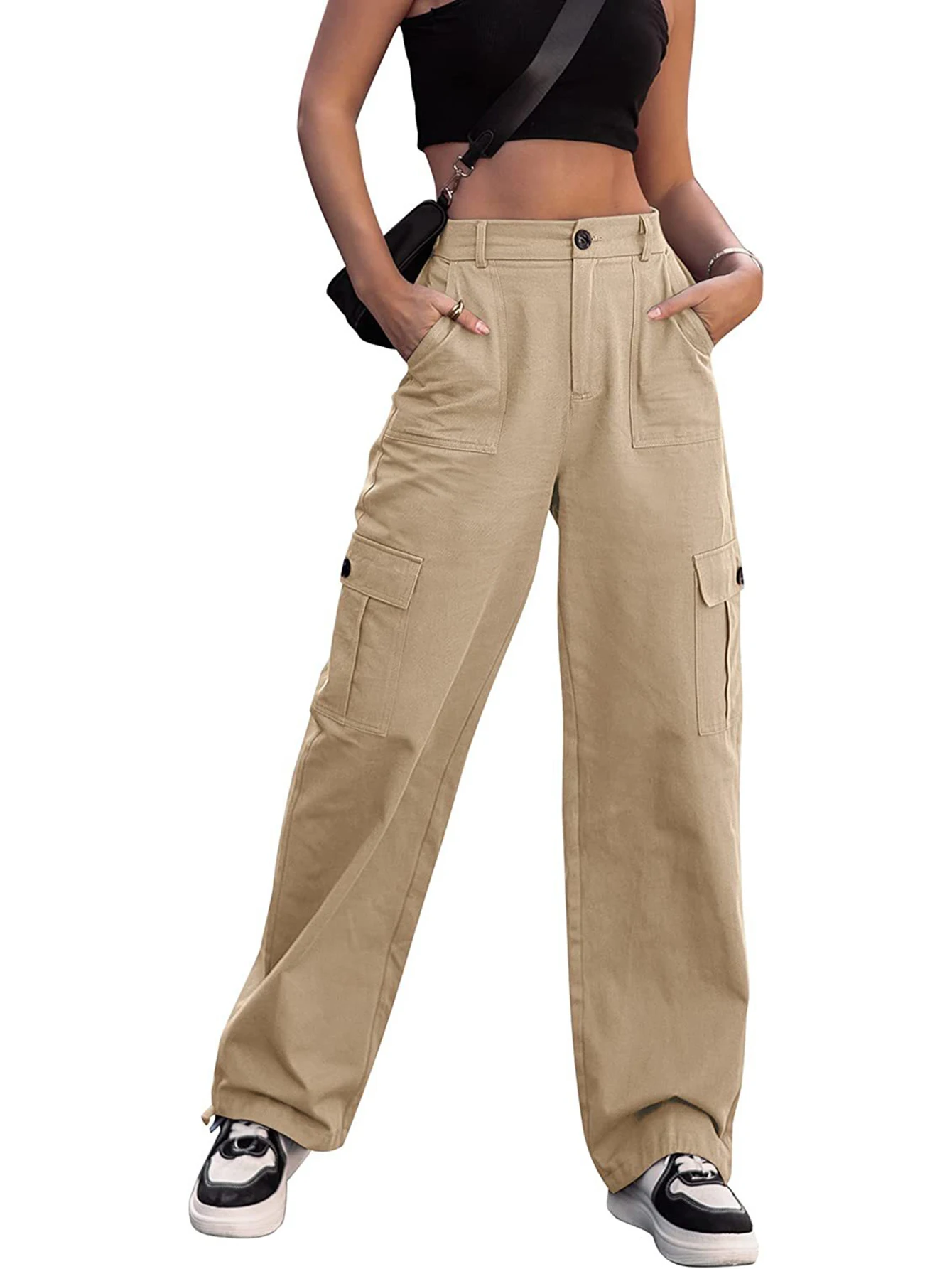 

Women Wide Leg Pants High-Waisted Female Streetwear Pant Casual Women Pants Trousers Summer