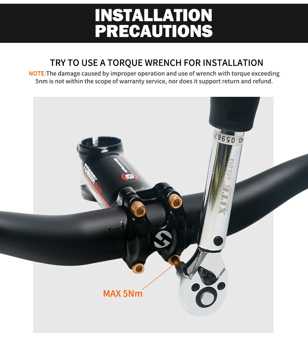 TOSEEK TM11 Schwarz Matt Carbonfaser-Lenker MTB Fahrradlenker Mountainbike-Lenker 31,8mm Riser oder Flachlenker 580-760mm – Detail 12