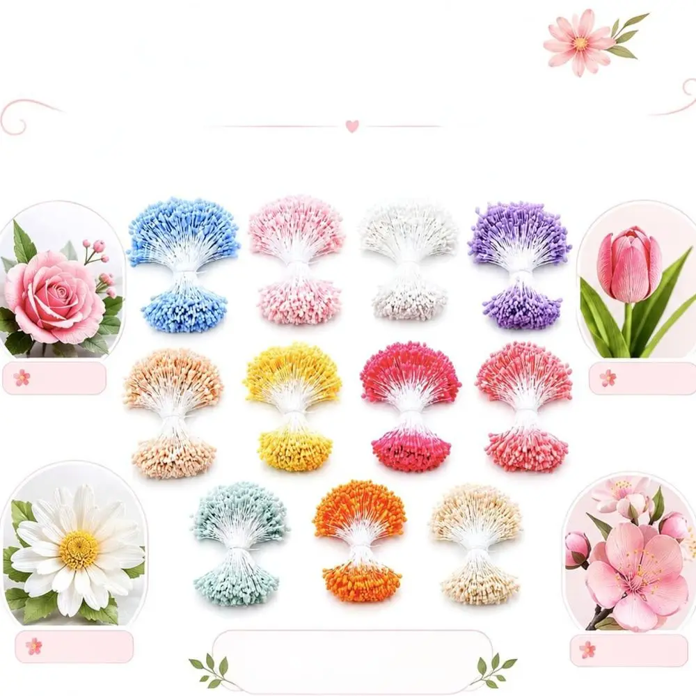 DIY Art Craft Bouquet Set Assorted Plush Sticks Floral Support Wires Tape For Handmade Flower Making Hobbies