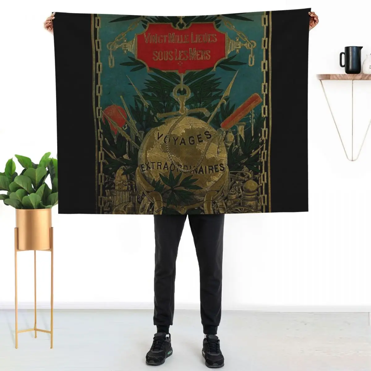 Jules Verne Extraordinary Voyages Throw Blanket Furry Luxury Throw Soft Plaid Kid'S Soft Big Blankets For Baby Blankets