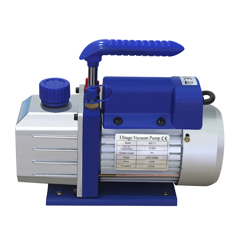 

Hot Sale Chinese 1.5L 4cfm 5pa HAVC RS-1.5 One Stage Small Suction Pump