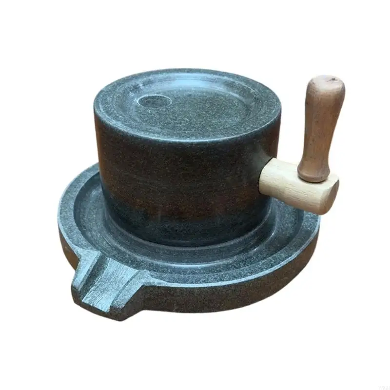 Manual Stone Mill for Soaked Bean Bluestone Nut Hand Operated Grinder Grinding Equipment Kitchen Appliance Y5GB