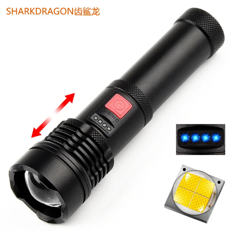 

XHP50 Strong Flashlight USB Charging Intelligent Electric Display Outdoor Waterproof Zoom LED Flashlight