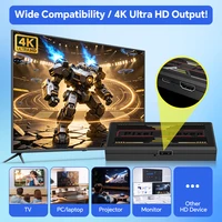 Pixel Haven 4K HD Retro Game Box Plug & Play TV Video Game Console 29000+ Games for DC PS1 PSP SS MAME NES Sega With Controllers 5