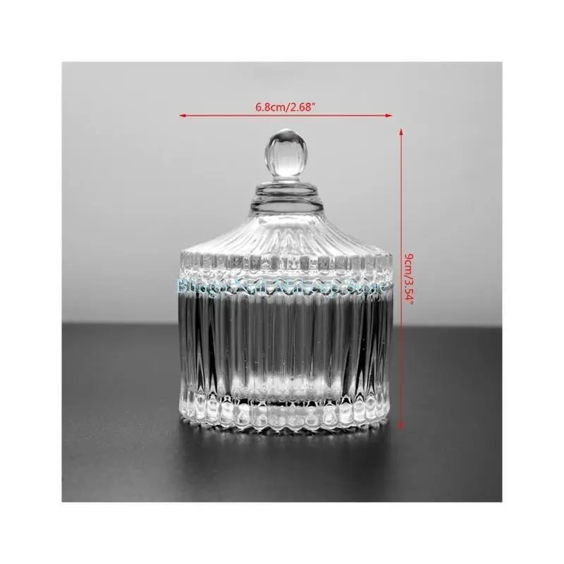 28TA قوس قزح وعاء أكواب بلورية من الزجاج مع وعاء زجاجي قزحيات الغطاء بلورة صافية #6