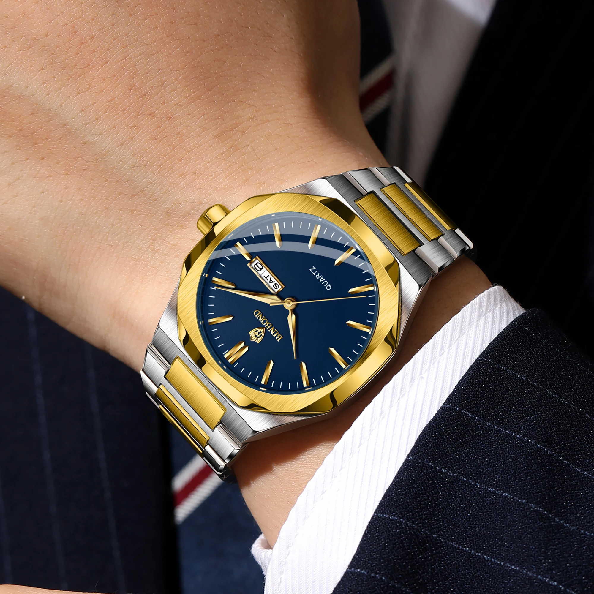 BINBOND Orginal Brand New Quar - огляд і ціна Luxury Watch For Men