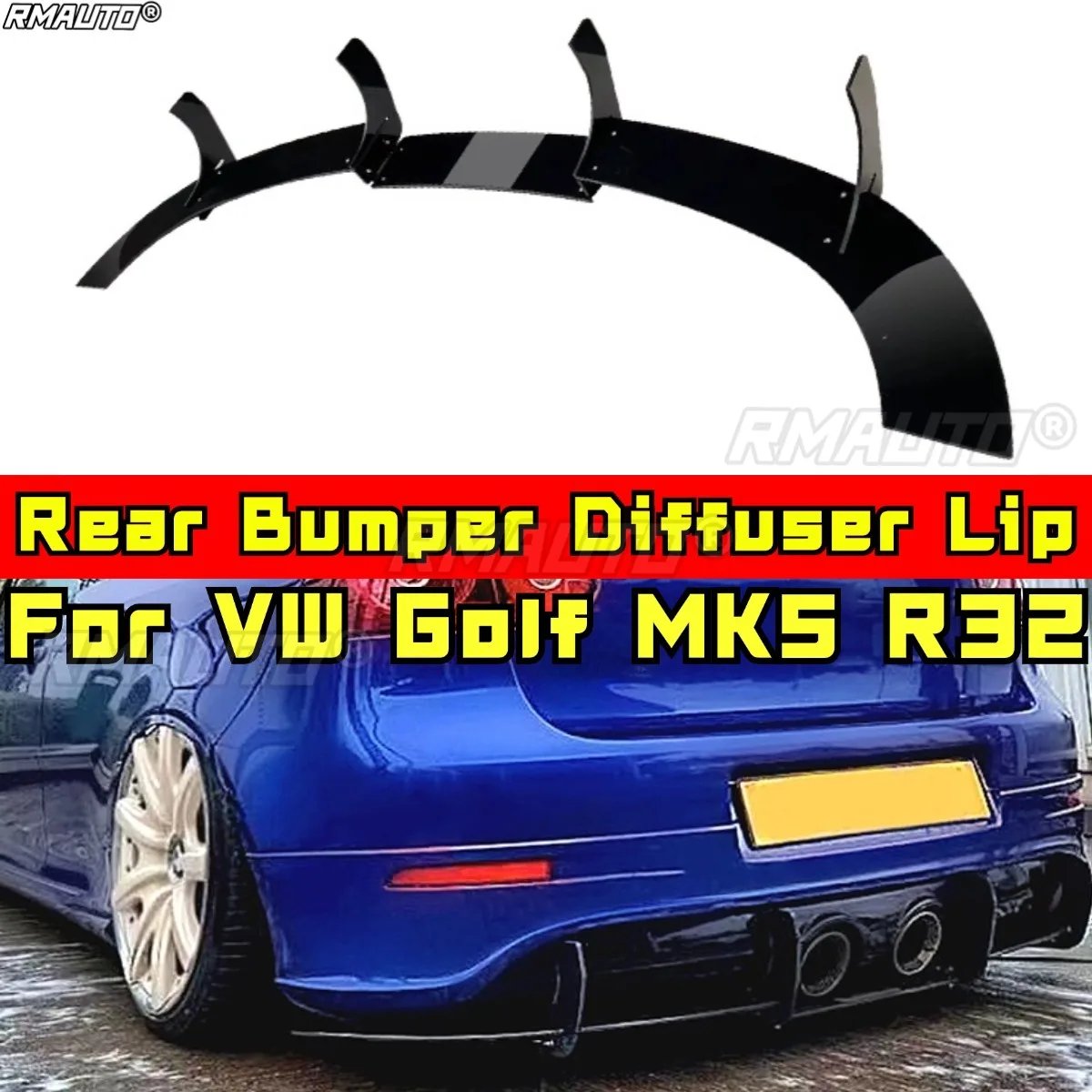 

Для VW Golf MK5 R32 обвес, спойлер заднего бампера, сплиттер, спойлер для губ, защитный фартук, автомобильные аксессуары
