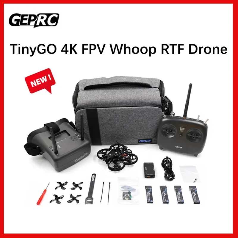 

GEPRC TinyGO 4K FPV Whoop RTF Drone WITH Caddx Loris 4K 60fps Professional RC FPV Quadcopter Combo Very Suitable For Beginners