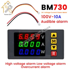 DC 0-100V 10A 1000W LED Digital Voltmeter Ammeter Wattmeter Voltage Current Power Meter Volt Detector Tester Monitor