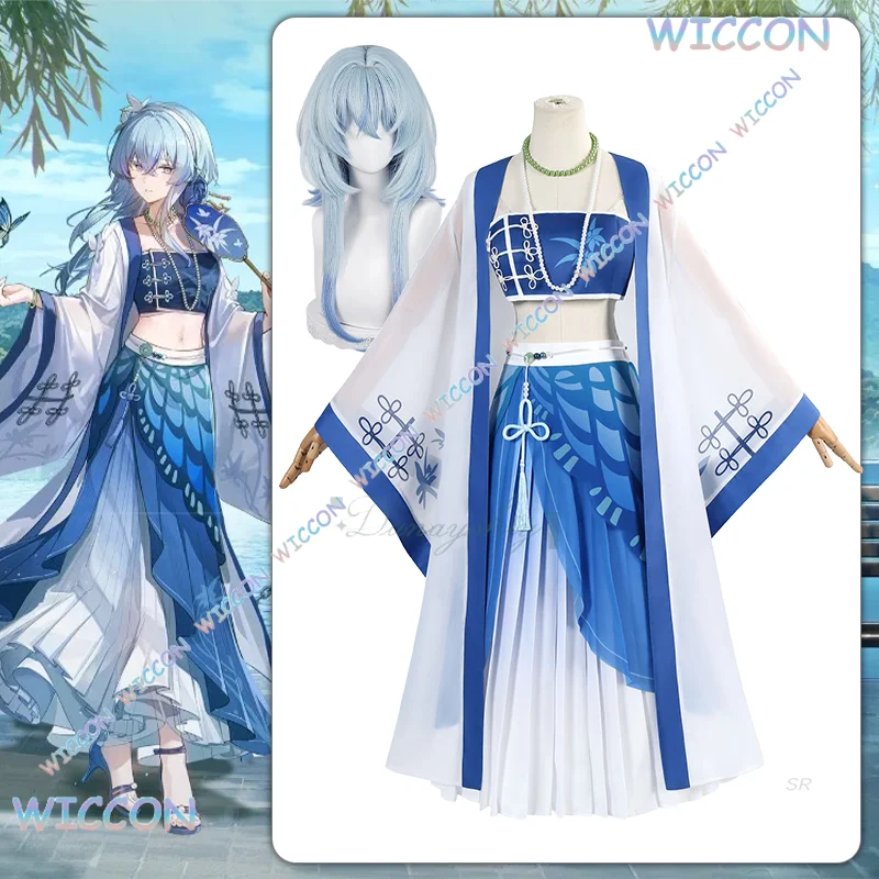 

Mag/Game Wuthering Waves The Shorekeeper West Lake Collaboration Cosplay Costume Wig Hanfu Dress Halloween Party Carnival