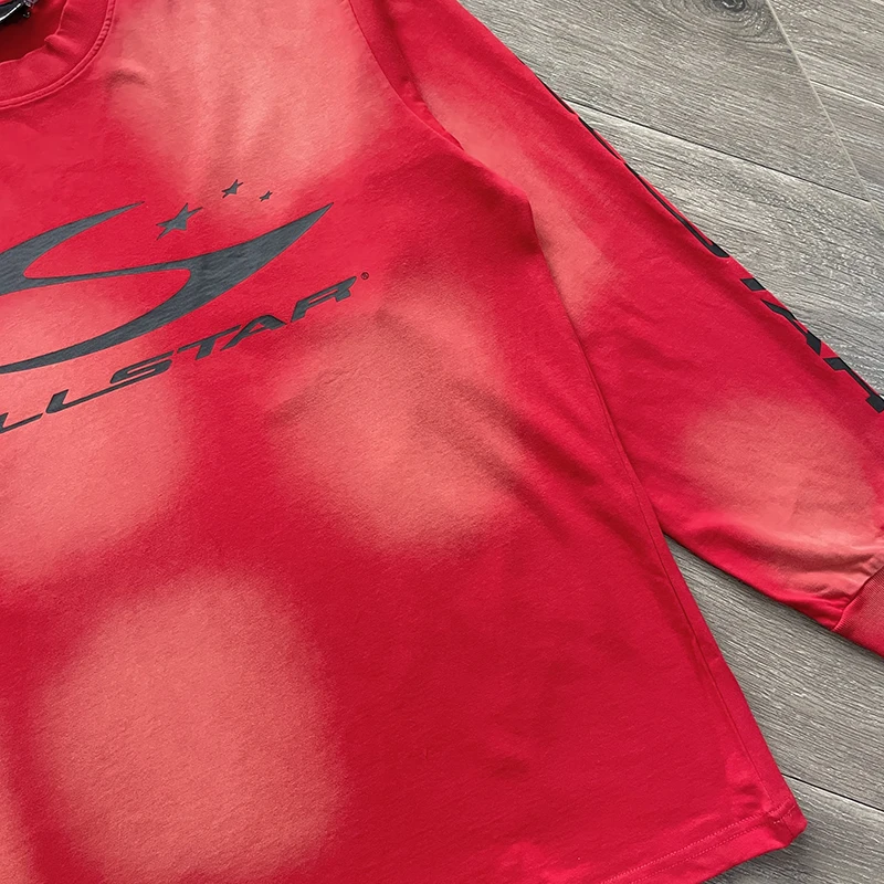 HS Minimalistisches Print-Freizeit-Langarm-T-Shirt für Männer und Frauen in drei Farben – Detail 6