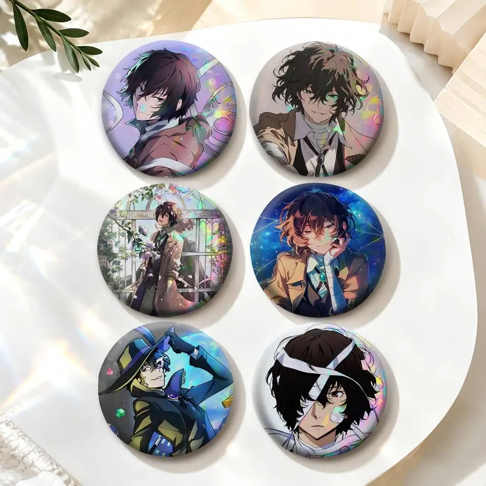 Dark Aesthetic D-Dazai Osamu  Badges Creative Tinplate Button PinsBrooch Badge Clothes Backpack