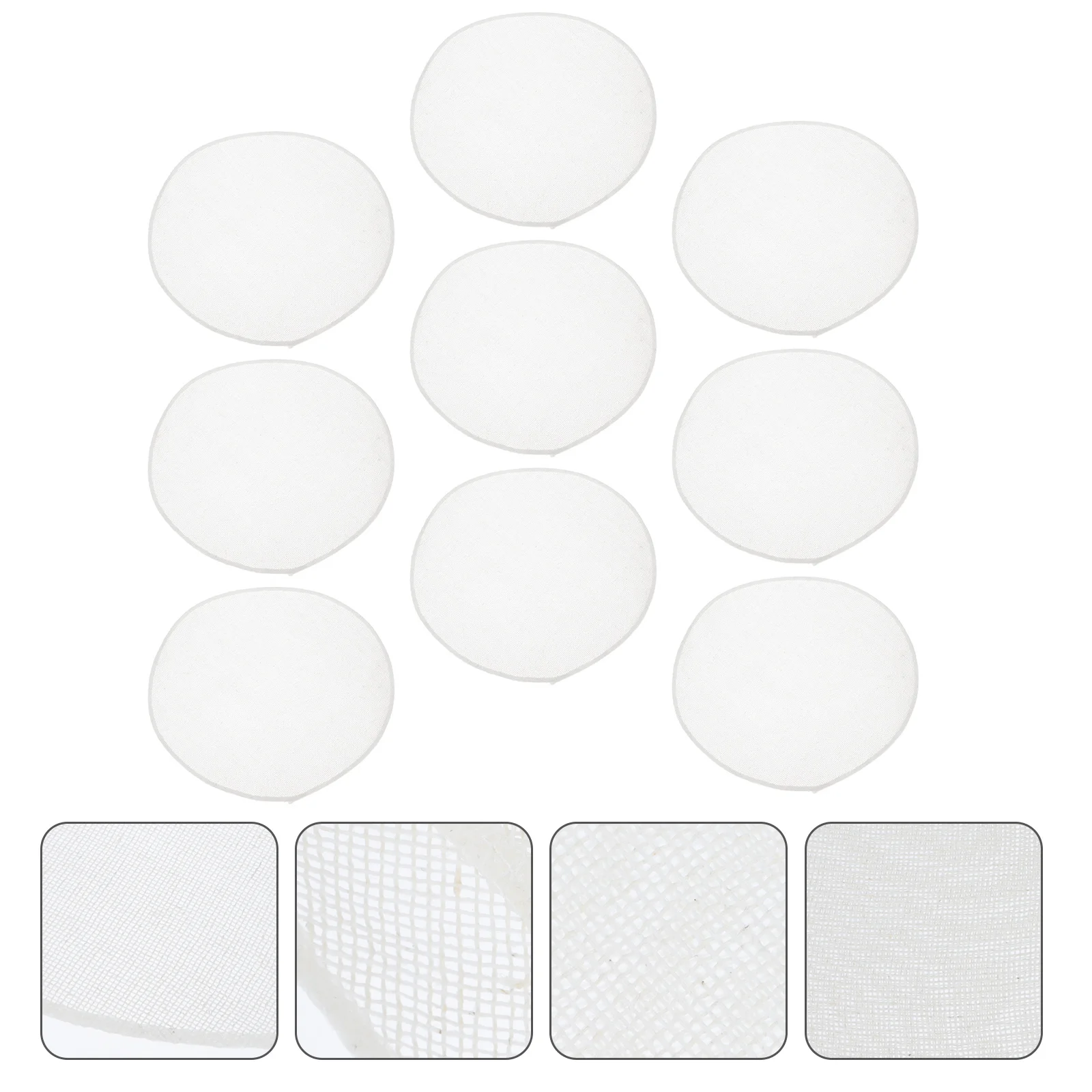 

30Pcs Steamer Liner Cotton Nonstick Reusable Tear Resistant Breathable Steamed Bun Pad Kitchen Steamer Mat Steaming Bread Pad