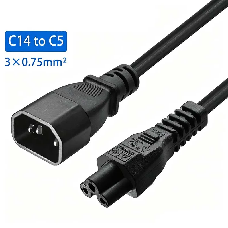 2PCS Power Adapter: Tri-Prong to Star-Shaped Adapter; Monitor Modified Power Cord: Tri-Prong to Star-Shaped Socket