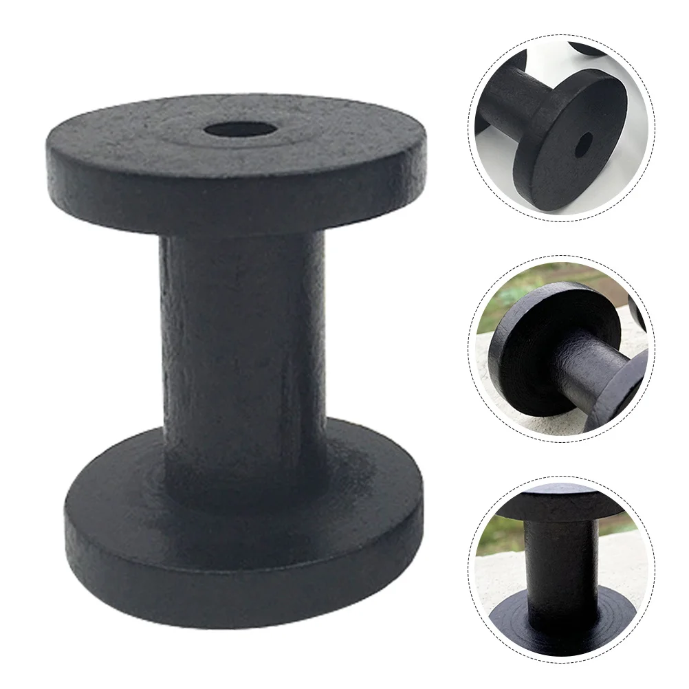 2 قطعة حامل غزل الخشب الصلب الحياكة التطريز الخياطة مكبات الموضوع العملي لف البكر كفاءة النسيج المنظم #1