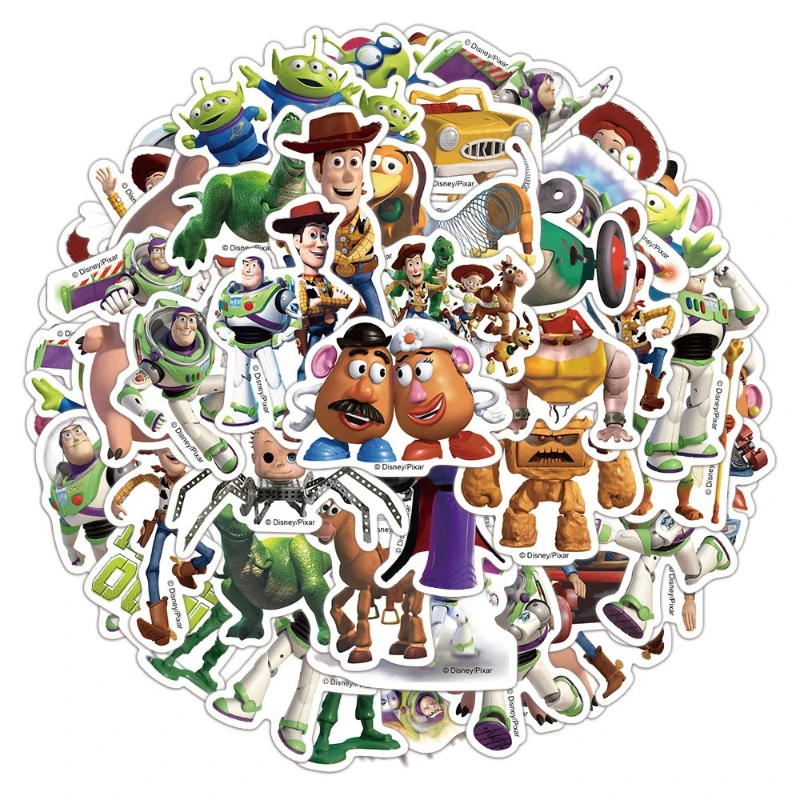 NEUE Disney Toy Story Aufkleber Buzz Lightyear Woody Aufkleber Wasserdichte Cartoon-Sticker für Laptop, Handy, Scrapbook, Wasserflasche, DIY