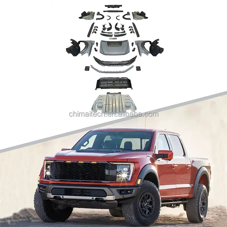 Pickup Truck Upgrade Raptor Style Wide Bodykit ford f150 body kit upgrade For Ford f150 2021