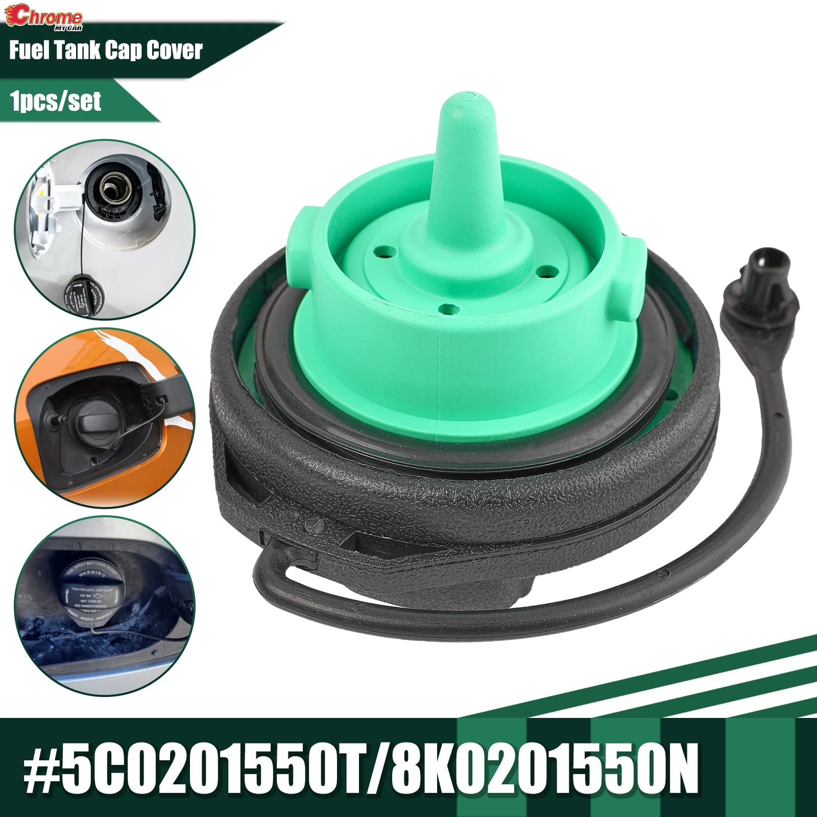 Car Fuel Tank Filler Gas Cap Cover for Audi A3 A4 A8 S8 A5 Q5 RS5 Volkswagen Jetta GTI Golf MK7 Eos Tiguan 5C0201550T 8K0201550N