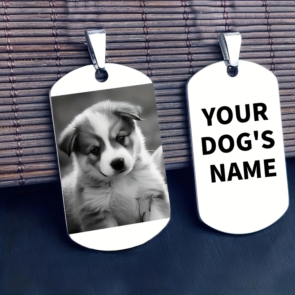 

Custom Personalized Engraved Stainless Steel Dog Tag Necklace for Men - Stylish Black, the Perfect Gift Choice