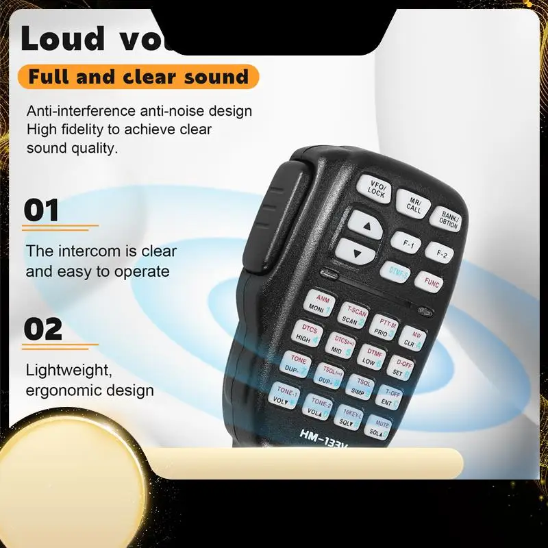 

HM-133 Mic Speaker Handheld Shoulder Mic For Icom Radio IC-207H IC-880H IC-2820H IC-E282 HM-133 RJ-45 IC-2725E IC-2800H IC-2820H