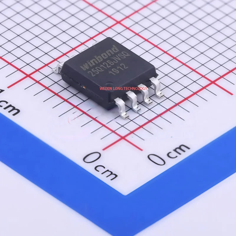 W25Q128JVSIQ  3V, 128Mbit serial flash memory supporting dual/quadruple SPI interfaces