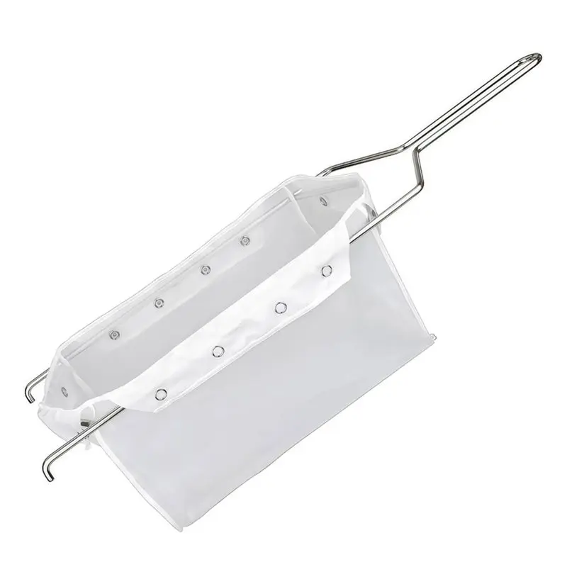 SYW-For Cooking Oil Strainer& Filter- Deep Fryer Oil Filter Bag And Frame, Extends Oil Life, Maintains Food Quality