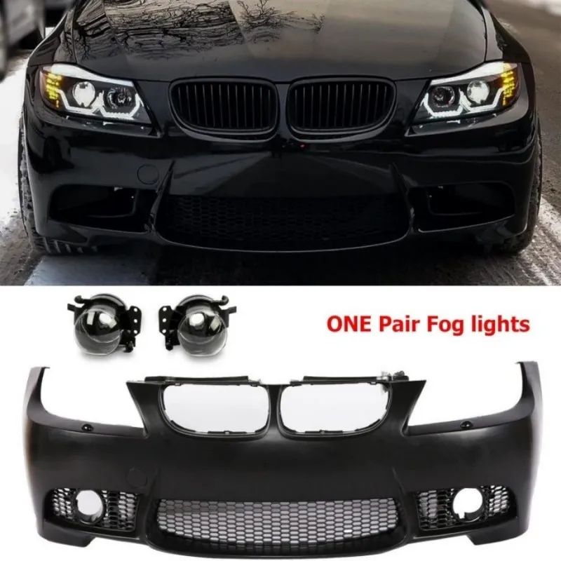 New Condition For 3 Series E90 E92 E93 M4 Front Bumper Body Kit With Included Clips Car Bumper Hood Upgrade For E90 Front Bumper