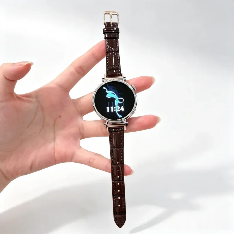 Simple leather strap suitable for HUAWEI Watch Fit3/Fit4 straps and HUAWEI Band 8/9/10NFC handmade straps