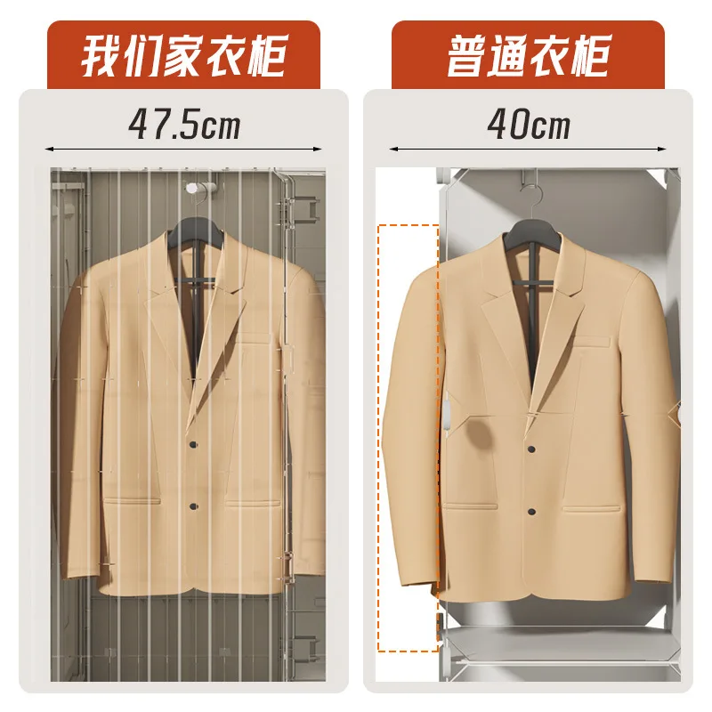 Large adult wardrobe, thickened storage cabinet, foldable home bedroom baby wardrobe, multi-layer toy storage cabinet