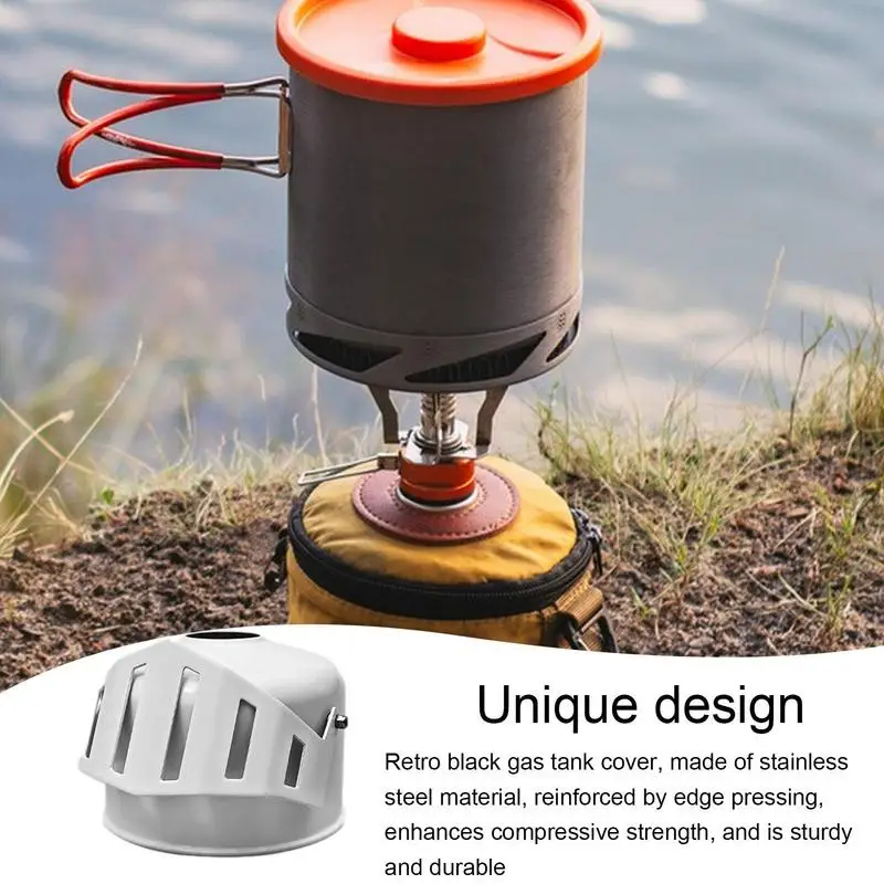 Gass Tank Case Protector Flexible Adjustment Retro Fuels Can Cover Outdoor Camping Accessories Stainless Steel Gass Tank