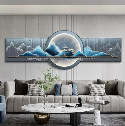 Home background wall decoration frame painting mural frame painting color frame mural