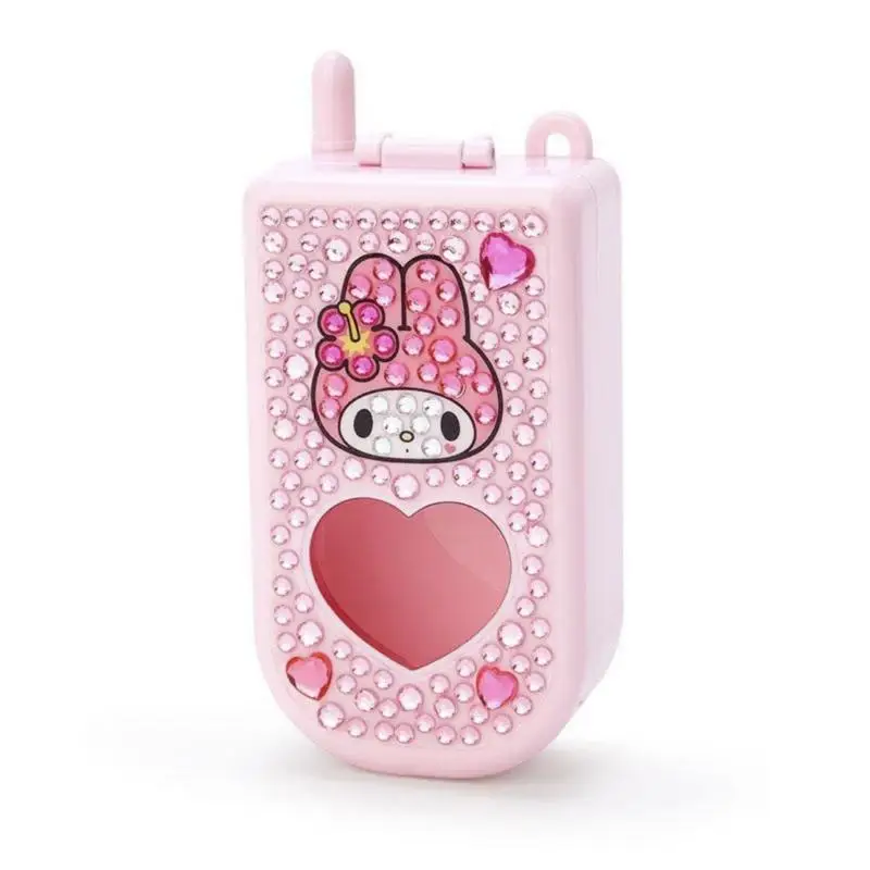 Sanrio Diamonds Glitter Candy Box Hello Kittys Cinnamoroll Mymelody Kuromi Cell Phone Storage Box Anime Figures Children Toys