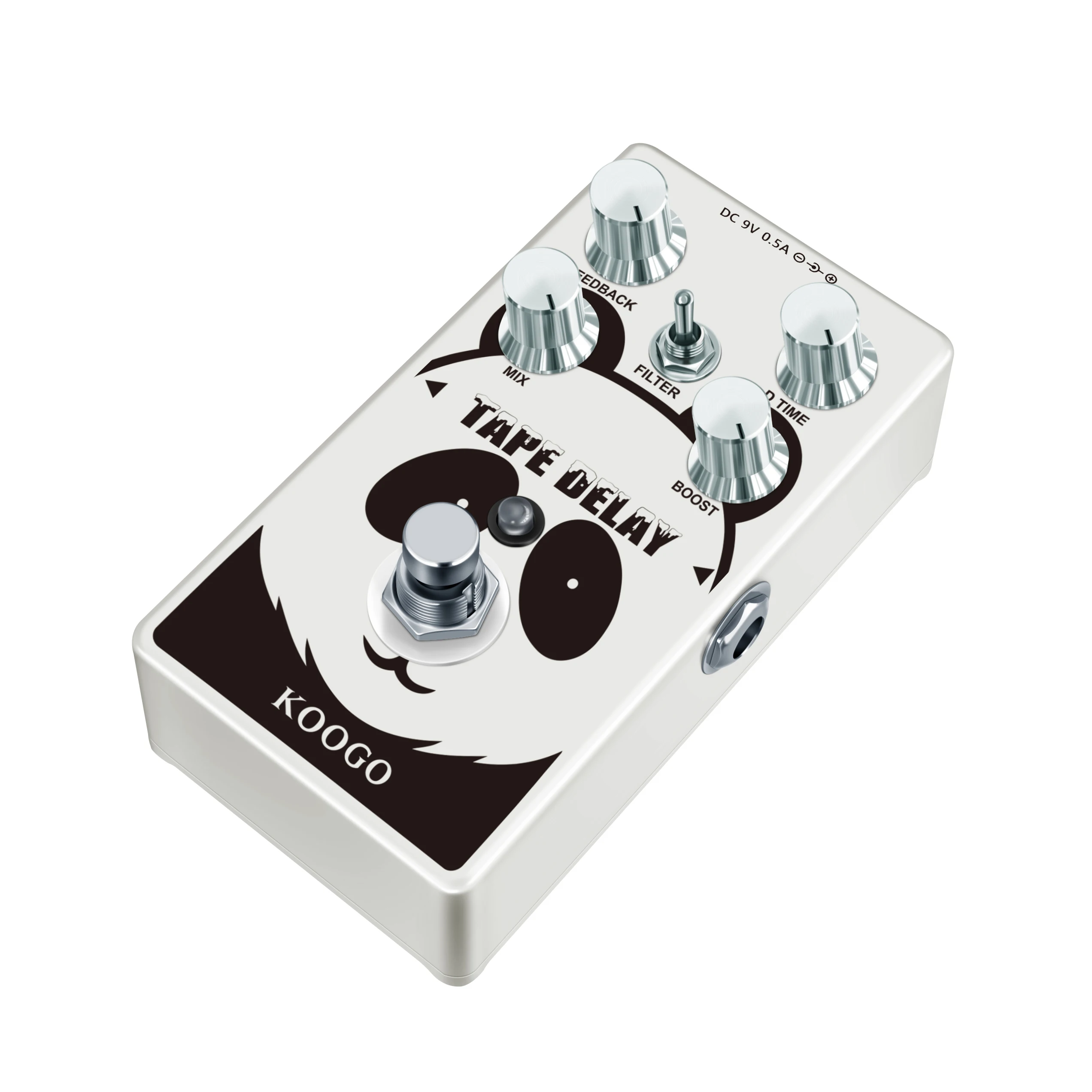 Koogo RE-01 Tape Delay Guitar Effect Pedal Combined With Delay And Bass Effects Wide Range Delay Adjustment And Make Real Bass