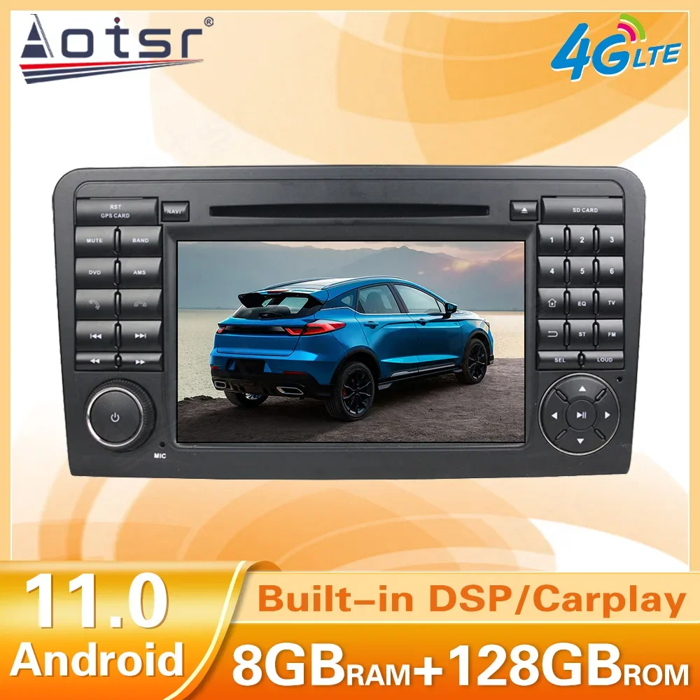 GPS Navigation Android Car Radio For Mercedes-Benz ML GL W164 X164 ML350 ML300 ML320 ML280 GL500 GL350 Multimedia Head Unit 1Din