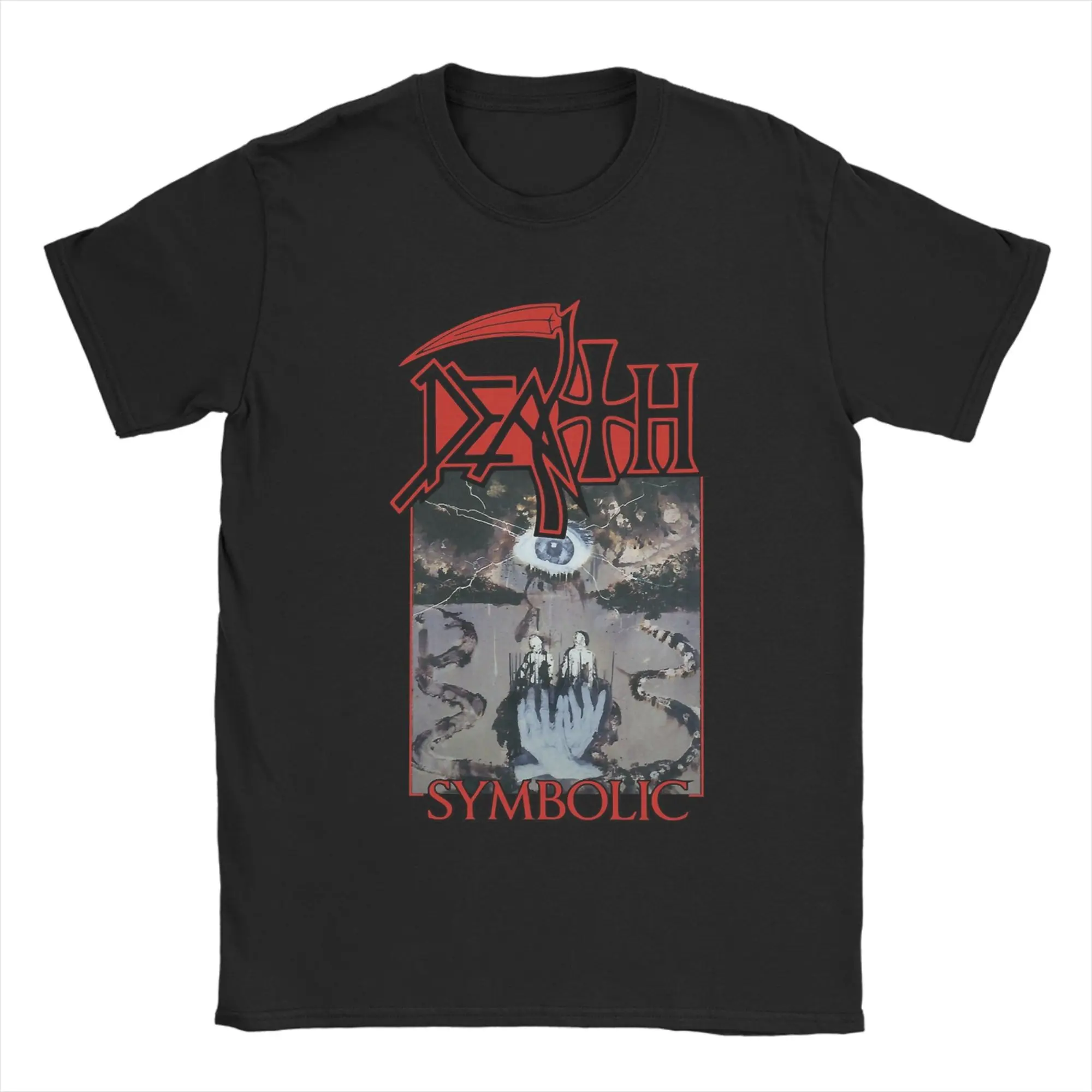 

Символический альбом Art Death Opeth Music Мужские футболки Новинка футболки с короткими рукавами и круглым вырезом футболки из чистого хлопка с принтом