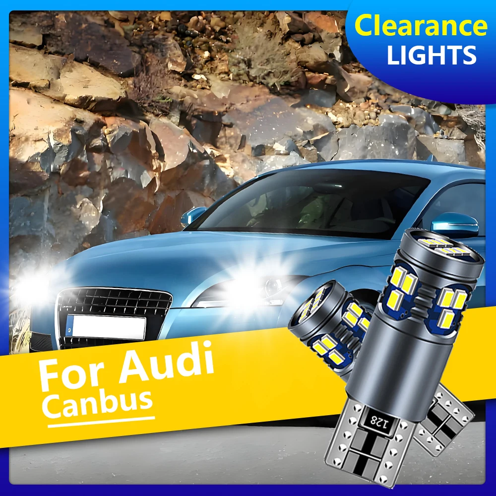 2 قطعة LED ضوء التخليص T10 Canbus لا خطأ LED لمبات السيارات لأودي TT MK1 MK2 8N 8N3 8N9 8J 8J3 8J9 كوبيه رودستر 1999-2014