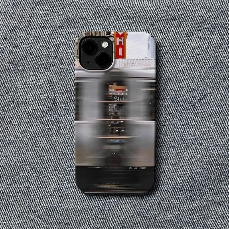 ديناميكية ضبابية الحضرية شارع المشهد منفعل مدينة الجمالية قضية الهاتف آيفون 17 16 15 14 11 12 13 برو ماكس الهواء زائد الغطاء الخلفي