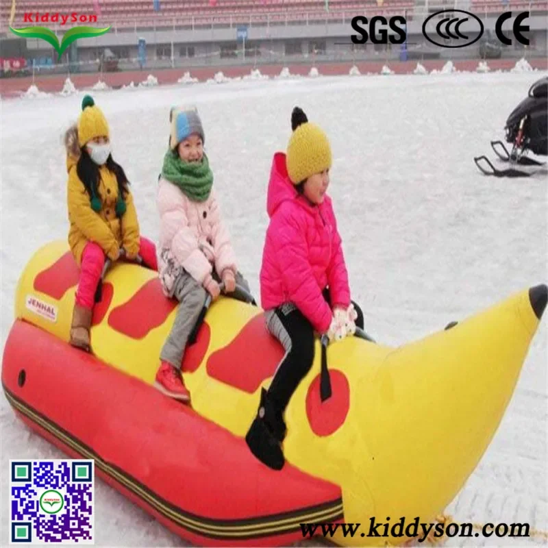 SnowToys Popular Inflatable Winter Plastic Banana Snow Sled For Sale