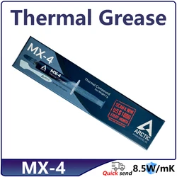 MX-4 4g Processore di grasso termico Composto termico Pasta termica CPU GPU Dispositivo di raffreddamento Ventola di raffreddamento Fluido Dissipatore di calore conduttivo Gesso