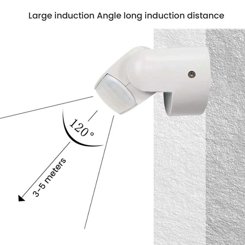 Waterproof Double Infrared Probe Motion Sensor IP65 AC 220V-240V PIR Motion  Automatic 120 °