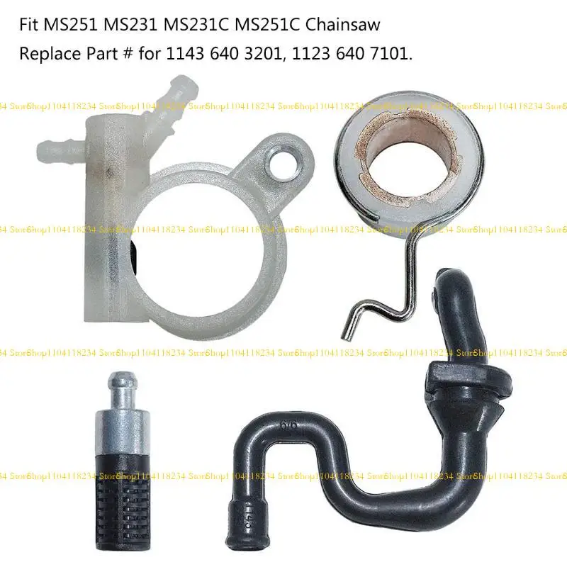 

P9FB for MS251 MS231 MS231C MS251C Oil Worm Gear Oil Filter Line Hose Chainsaw Parts 11236407102