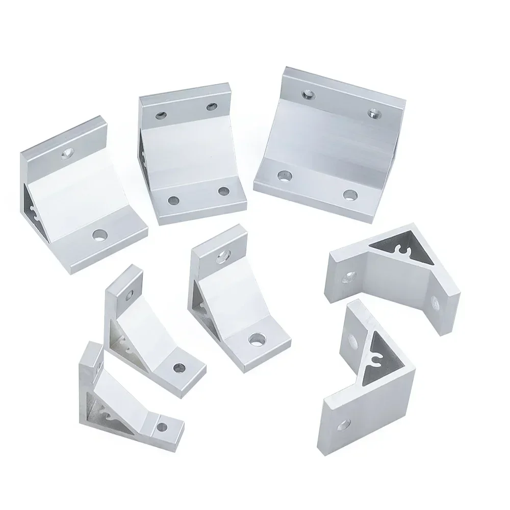 4Pcs 90 Degree Corner Angle Bracket 2020 3030 4040 4545 5050 6060 Connection Joint for V-Slot T-Slot European Aluminum Profiles